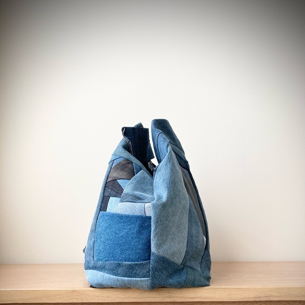 joodito origami japanese dumpling bag sling oversized slouchy hobo crossbody eco - Picture 9 of 10